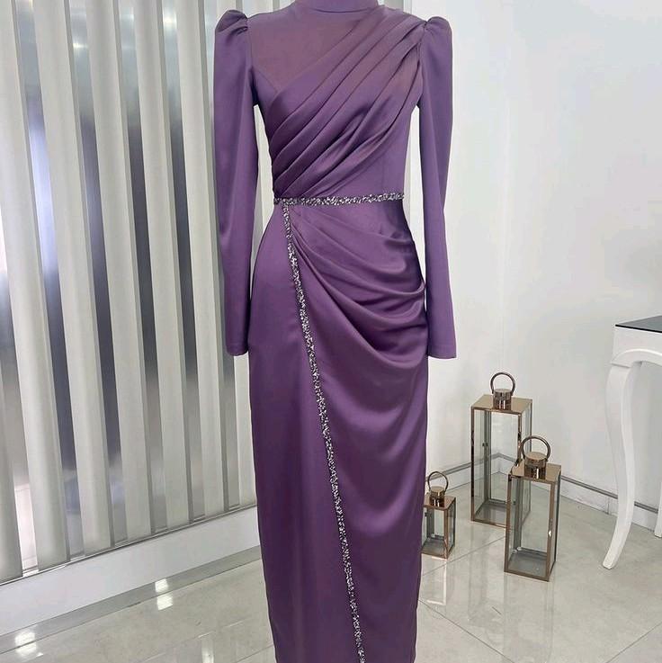 Salsa Dress - Dress kondangan kekinian - dress turki - dress lebaran - dress Bridesmaid -Gamis Pesta Wanita Muslim Gaun Remaja Simple Mewah - dress Satin Payet Rempel 6