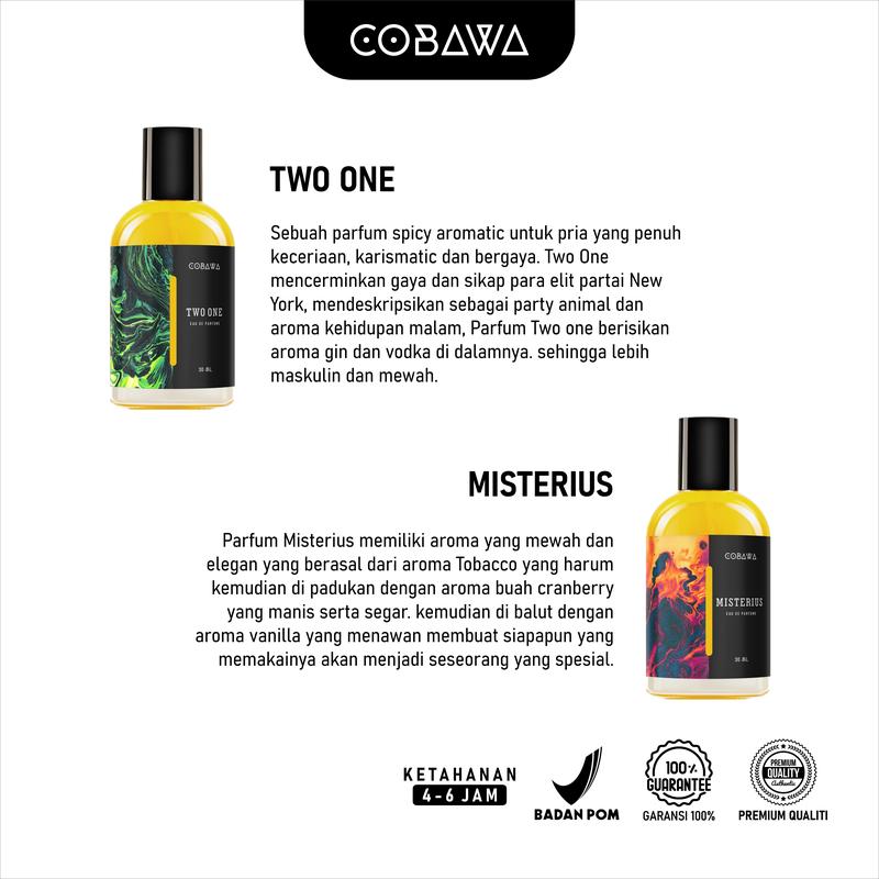 DAPAT 4 PARFUM BEST SELLER Cobawa Eau De Parfum 30 ml Parfum Pria Tahan Lama 2