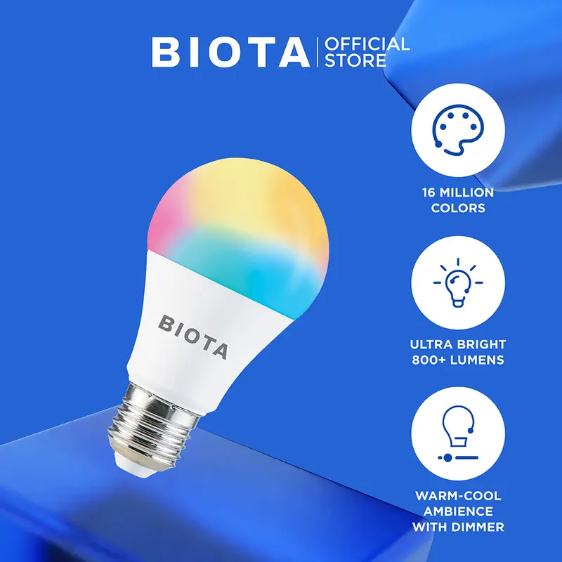 BIOTA Smart Light Bulb - Wi-Fi IoT Home Automation 1