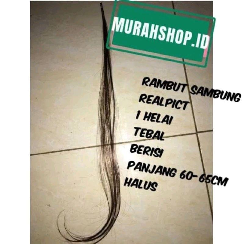 ✔️READY !! RAMBUT SAMBUNGAN 100HELAI 60 - 65CM PANJANG 2