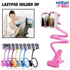 Lazypod Handphone Lazy pod HP Holder Penyangga Stand Cakar 4 Holder Santa/Jepitan narsis