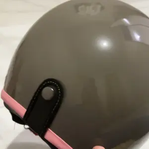 Helm Bogo Hijab Wanita List Pink Helm YRH Full Leher Flat Visor Motorcyle SNI Motorcycle