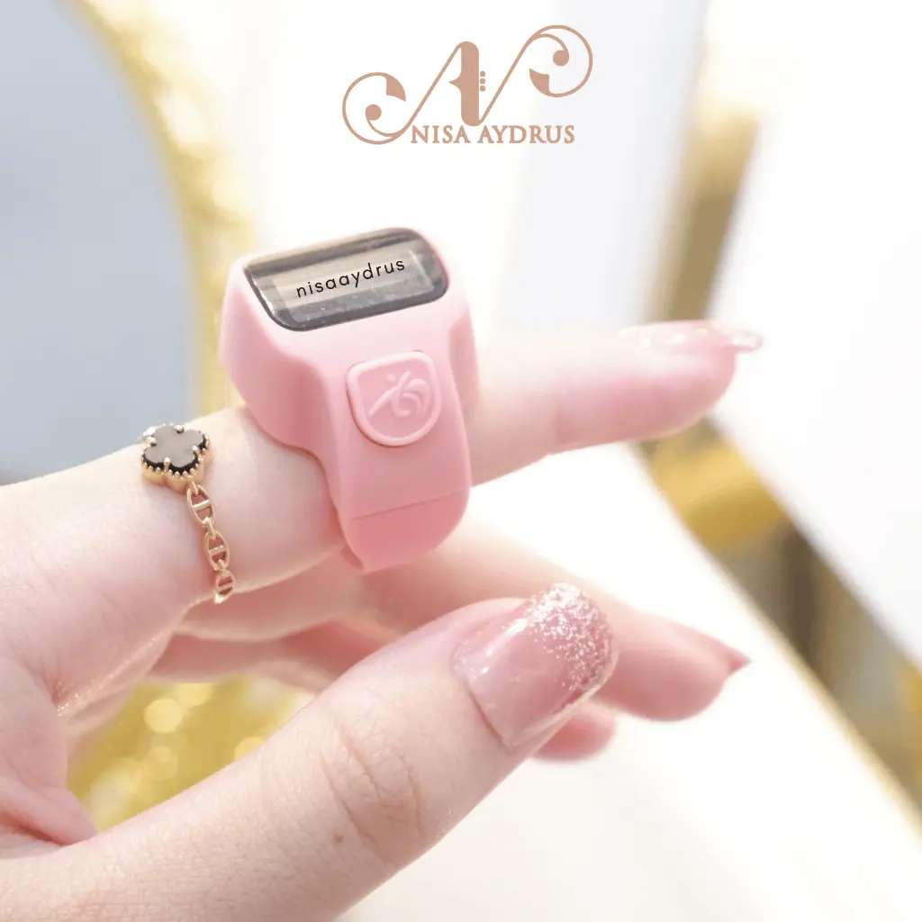 TERBARU Tasbih Digital Cincin Zira Polos LED Cantik
