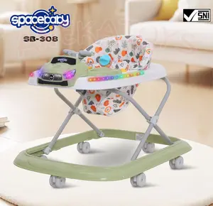Baby Walker Spacebaby SB308 Mainan Stir Mobil Body Berlampu & Musik