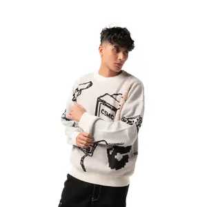 Cosmic Knit Sweater CONSOLA OFFWHITE Knitwear Pria