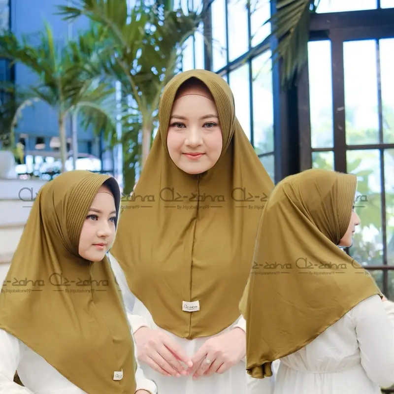 Bergo daily size ( M ) by Dk.fasihonhijab Muslim Instan Kerudung Tebal