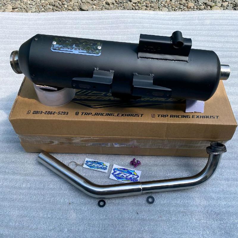 KNALPOT STANDAR RACING TRP EXHAUST BLACK DOF 0