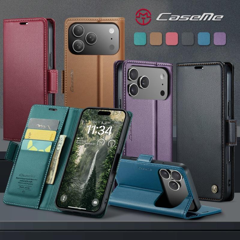 Dành cho iPhone 18 Pro Max Plus, iPhone 18, iPhone 17, iPhone 16 Pro/Pro Max, iPhone 17 Air, iPhone 16e, iPhone 16 Plus; ốp điện thoại da cao cấp bề mặt nhám; ốp da gập; ngăn đựng thẻ; giá đỡ thẻ; vỏ bảo vệ chống sốc; vỏ mềm
