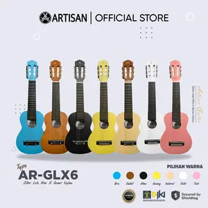ARTISAN Gitar Lele Mini AR - GLX6 Senar 6 Nylon Guitar