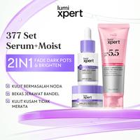 Gambar LUMIXPERT | 2IN1 Dark Spot Solution Duo | Serum + Moisturizer | 377 Niacinamide Alpha Arbutin | Samarkan Noda Hitam | Bekas Jerawat PIH PIE | Cerahkan Kulit | All Skin Type - [2pcs] 377 Dark Spot Serum+Moist dari lumixpert.indo Kab. Tangerang 5 Tokopedia