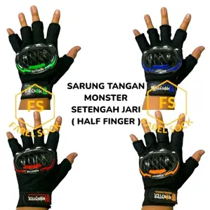 Sarung Tangan Monster Batok Setengah Jari untuk Perlindungan Optimal dan Gaya yang Trendy