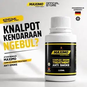 Maximo Oil Engine Treatment - Maximo 125 ML Engine Treatment Anti Smoke Aditif Oli Mesin Berkualitas Mencegah Asap Knalpot Berlebih & Menghentikan Kebocoran Oli Kendaraan