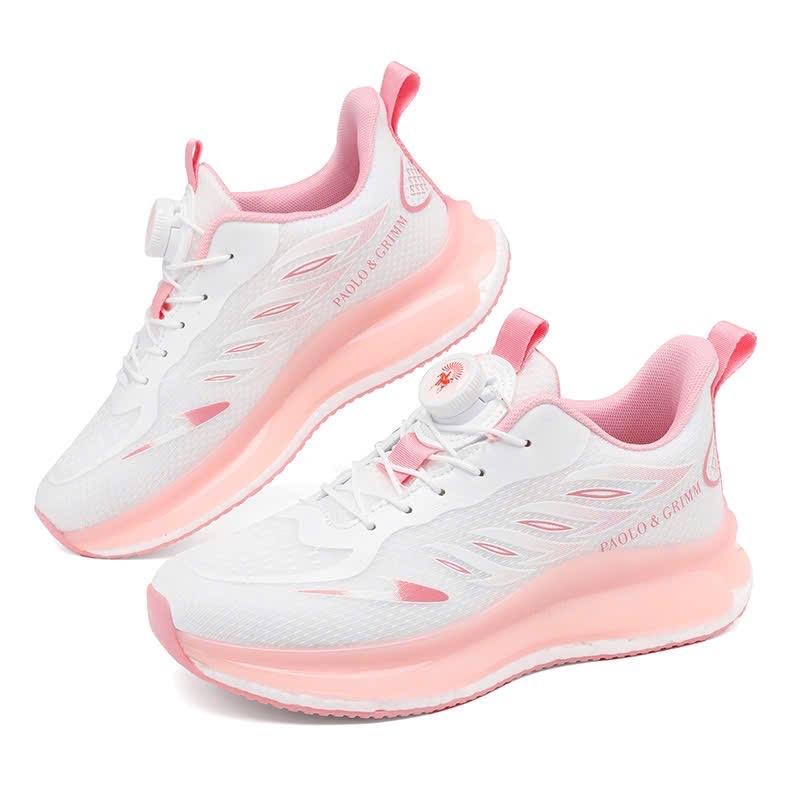 Giày Thể Thao Nam Nữ Chạy Bộ Aerobic Đế Nhẹ KX-666 Hồng Phấn Sneaker Sport Tập Thể Dục Tập Chạy Bộ