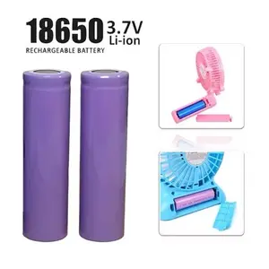 Baterai 18650 Ungu 3.7V 2500mAh Rechargerable Lithium Batterai Kipas Senter Serbaguna