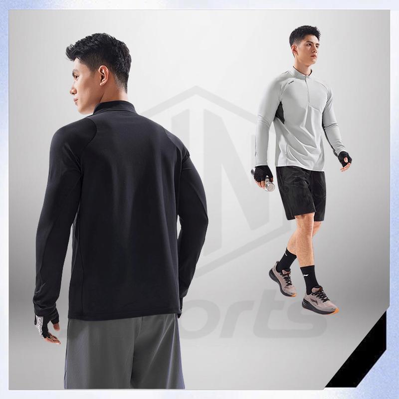 Áo Dài Tay Thể Thao Nam HNS313 Cổ Khoá Kéo Co Dãn Thoáng Khí Form Rugular Fit Hot 2025