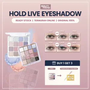 [BPOM ORI] Hold Live Eyeshadow Sunset Magic 16 Color Pigmented Tahan Lama Mudah Dibaur Douyin HL716