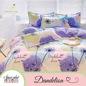 By Farcha l Seprei Shet Katun Fiber Bambo l Double Karet Anti Geser l B2G2 l King Size & Quen Size l Katun Dingin, Lembut, Tebal