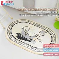 Gambar Keset Pintu Wol Kamar Mandi Rumah Multifungsi Pola Lucu Anti-Selip 40*60CM - TIGA ORANG dari Keepmaju karpet official Kota Tangerang 3 Tokopedia