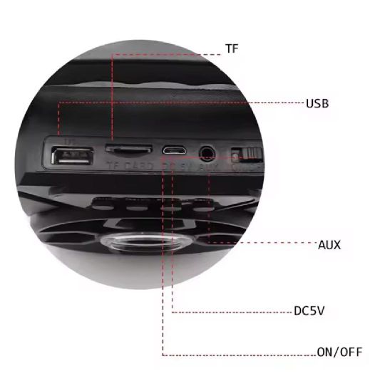 E EN Speaker Bluetooth Karaoke Mic | Speaker Super Bass MP3 Usb Radio FM | COD A9 7