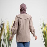 Gambar [NEW ARRIVAL] Dauky Tunik Atasan Wanita Terbaru M Tunic Wide Collar - Bone, S dari Dauky Fashion Kota Bandung 5 Tokopedia