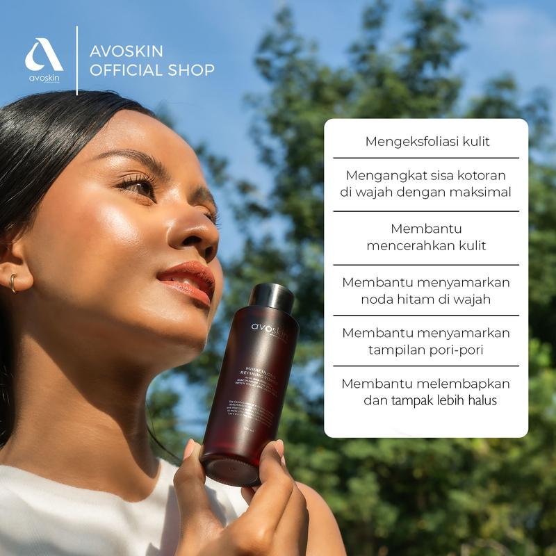 Toner Avoskin Miraculous Refining 100ml-AHA BHA PHA-Eksfoliasi Kulit 4