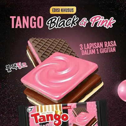 TANGO JKT 48 WAFER RASA BLACKPINK LIMITED EDITION NETTO 35 GR X 10 PCS 4