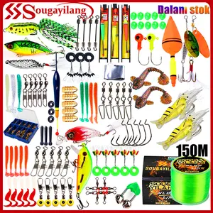 Sougayilang [COD] Set Umpan Pancing Set Lengkap Perlengkapan Memancing Aksesoris Memancing Termasuk Kail Umpan Pancing Alat, Jakarta Spot