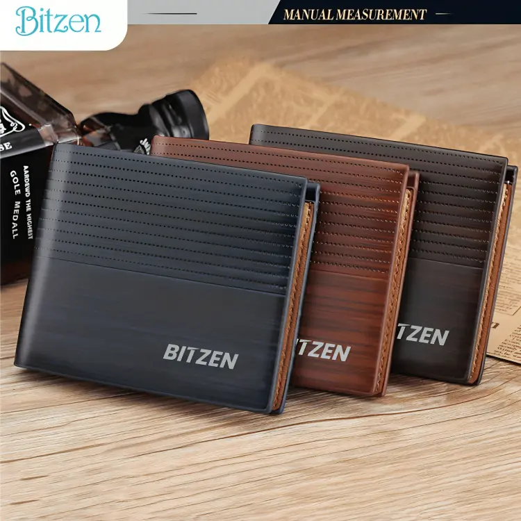 Bitzen Dompet Lipat Kulit Pria Men Fashion Wallet
