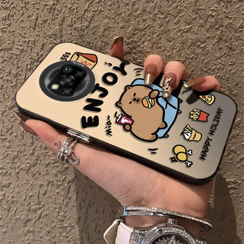 Casing for Xiaomi POCO X3 Pro Casing Ponsel Pria Dan Wanita Bahan Akrilik Casing Hp Berkualitas Case Hp Tombol Terpisah POCO X3 NFC Casing Ponsel Hewan Kecil Casing Slim X3 PRO