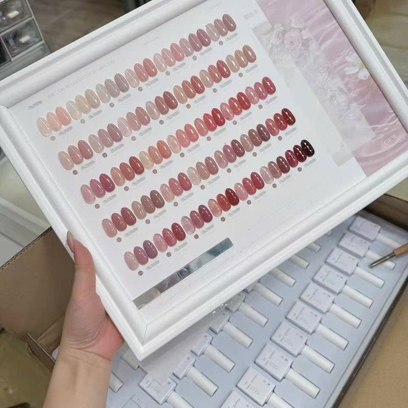 Set Sơn Thạch Tone Hồng RABIA 35 Màu mới Tặng Kèm Bảng Màu Như Ảnh Chất Lượng Cao - Sét Sơn Thạch Đục