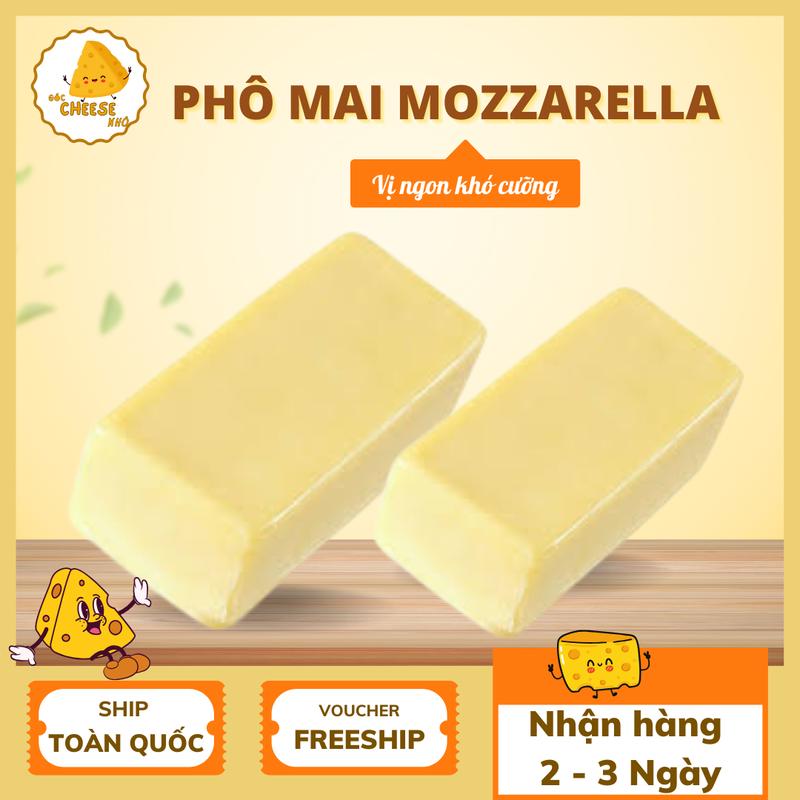  2Kg Phô Mai Mozzarella 4 Khối 500gr Hút Chân Không - Phô Mai Kéo Sợi Dẻo Dài Ship Toàn Quốc 