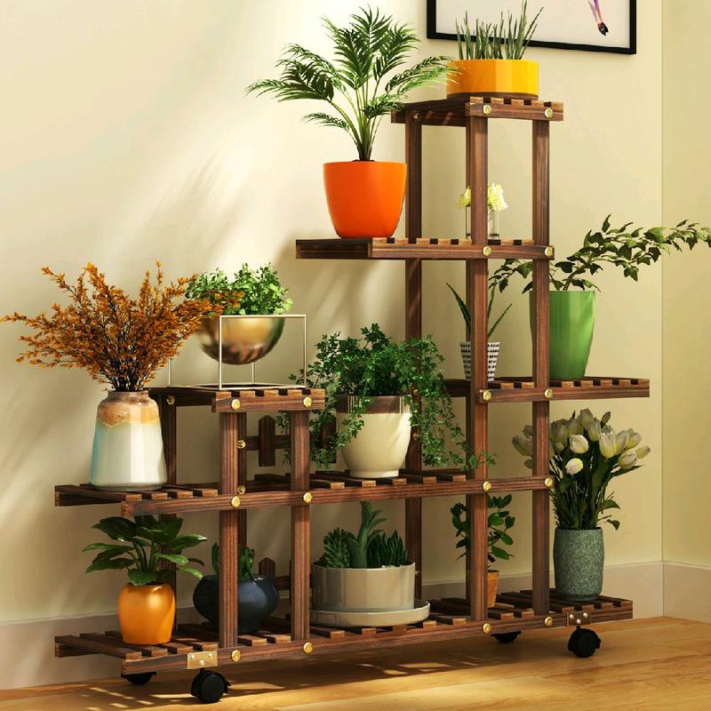 READY STOCK MULTILAYER WOODEN FLOWER RACK RAK KAYU PASU BUNGA - TikTok ...