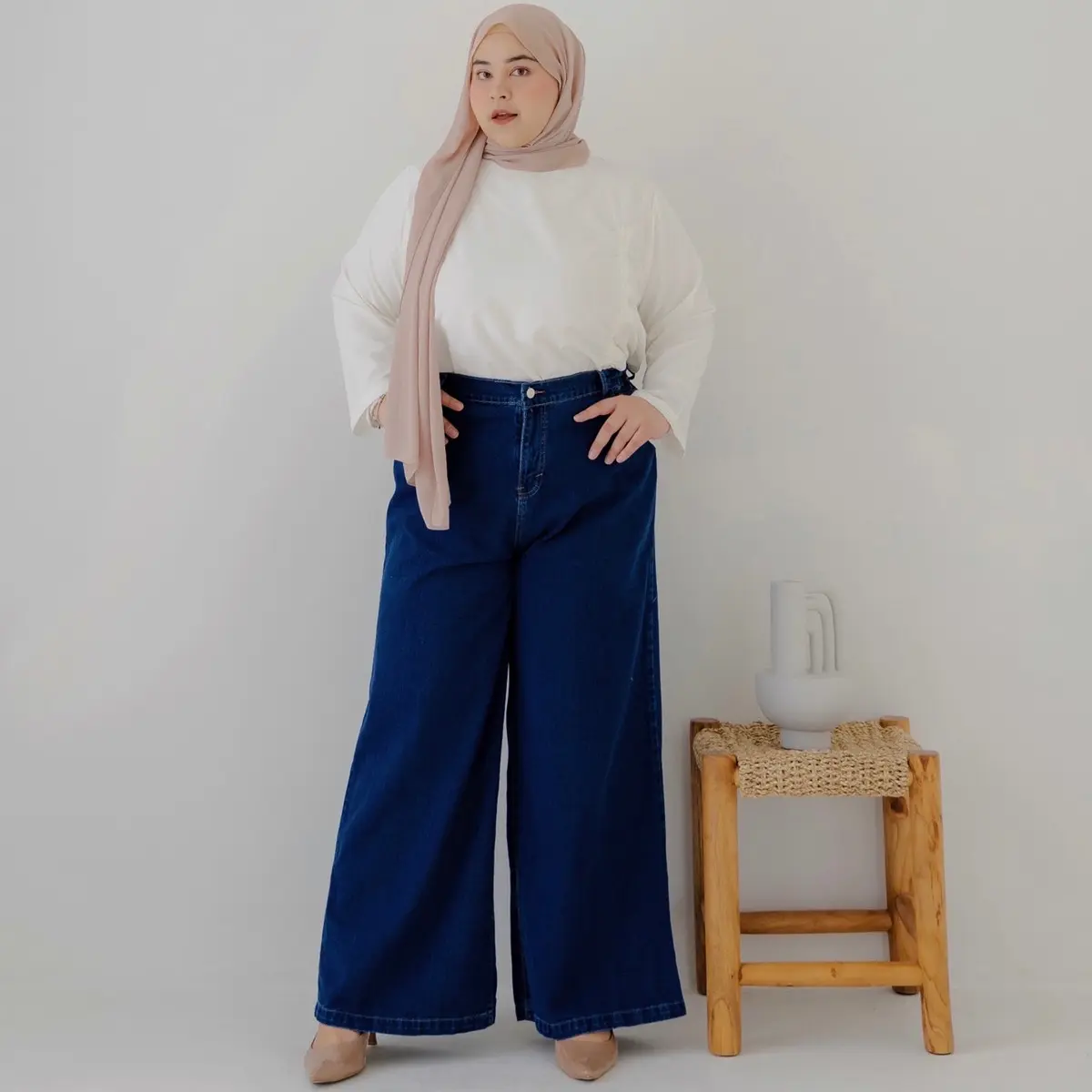 Yasmine Wide Leg - Baggyhijab Jeans - hijab jeans