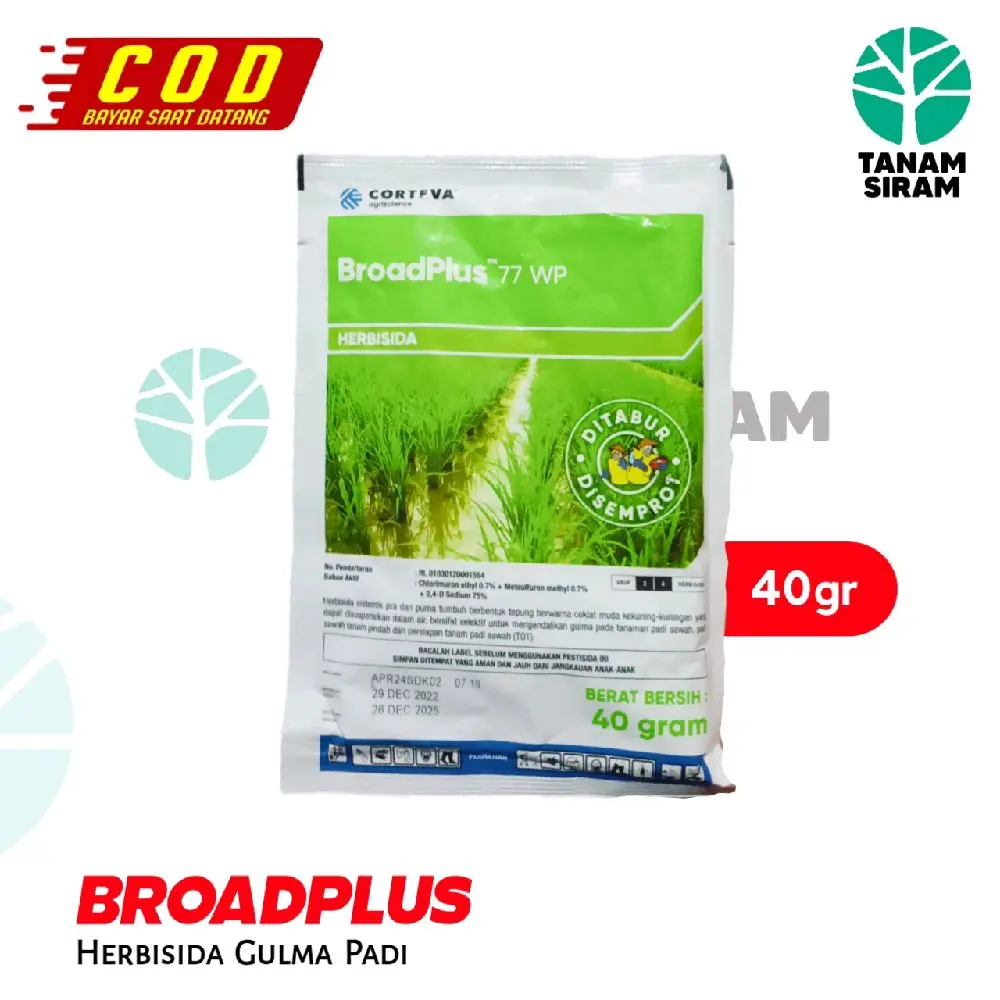 Herbisida BroadPlus 40gr obat rumput khusus padi Tanaman