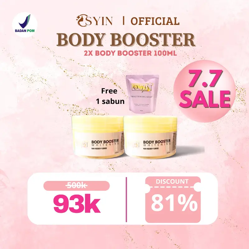 Osyin glow 2 body booster free sabun brightening 0