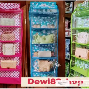 RAK TAS GANTUNG BESAR SUSUN 6 RAK MULTI FUNGSI