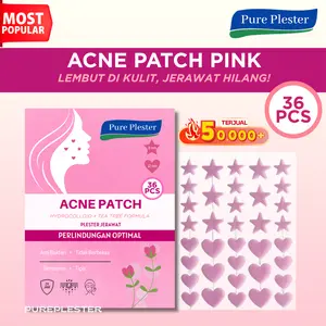 Acne Pimple Patch / Plester Jerawat Warna Pink Karakter Star dan Love Treatment