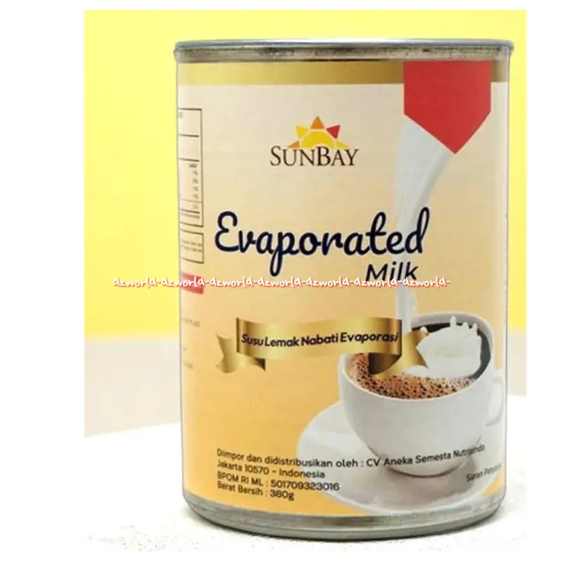 Sunbay 380gr Evaporated Susu Lemak Nabati Evaporasi 380gram Milk Susu Import Efaporasi Sun Bay
