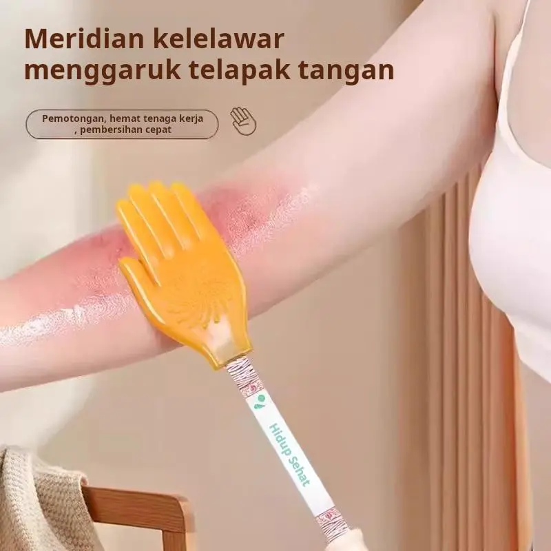 Pemukul meridian silikon, pemukul pemeliharaan kesehatan, pemukul telapak tangan, gesper telapak tangan, pemukul punggung, palu Wajah Terapi 0