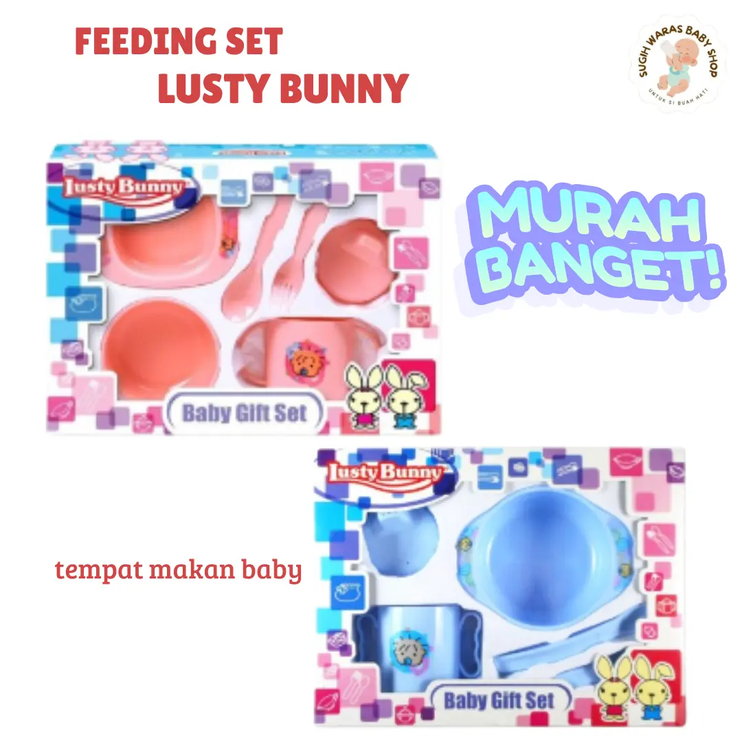 FEEDING SET l TEMPAT MAKAN BAYI KECIL l LUSTY BUNNY