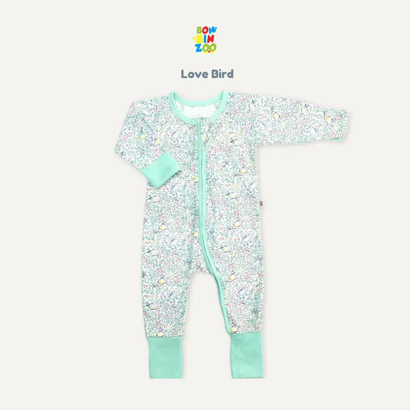 BONBINZOO - Sleepsuit Resleting Baby Newborn Sweet Blossom Series Jumper Anak Bayi 0 - 3 Tahun Toddler Kuning 4