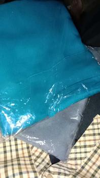 Product Review of Hijab Pollycotton Hijab Square ( Dark grey, Turqouish, Baby denim, Denim, Navy ) from 1**✨ 0