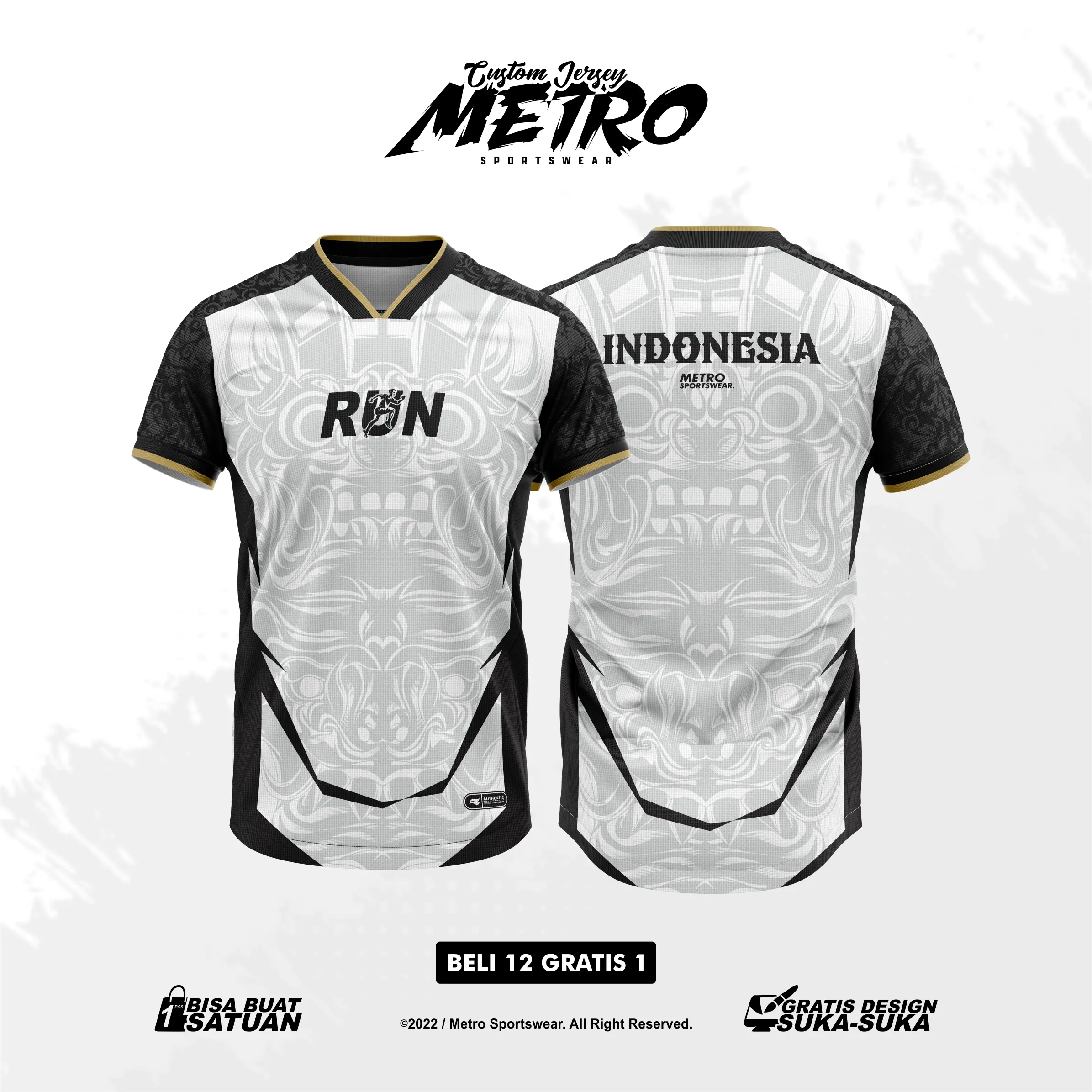 Jersey Running Custom Design Full Printing