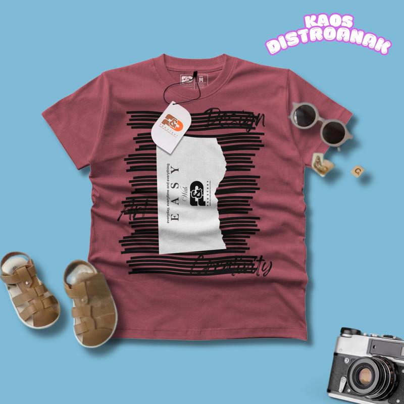 Baju Kaos Distro Anak Santai Bahan Katun 30s Usia 4-12 Tahun Cotton Laki-Laki Perempuan Motif Fashion atasan 6-7 tahun - Premium Cotton 30S 2