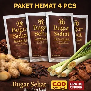 PROMO BELI 1 DAPAT 4  | Rempah Serbuk Rendaman Kaki Bugar Sehat Untuk Semua Masalah Kaki, Bau Kaki, Pegel-pegel, Kaki kering dan pecah-pecah