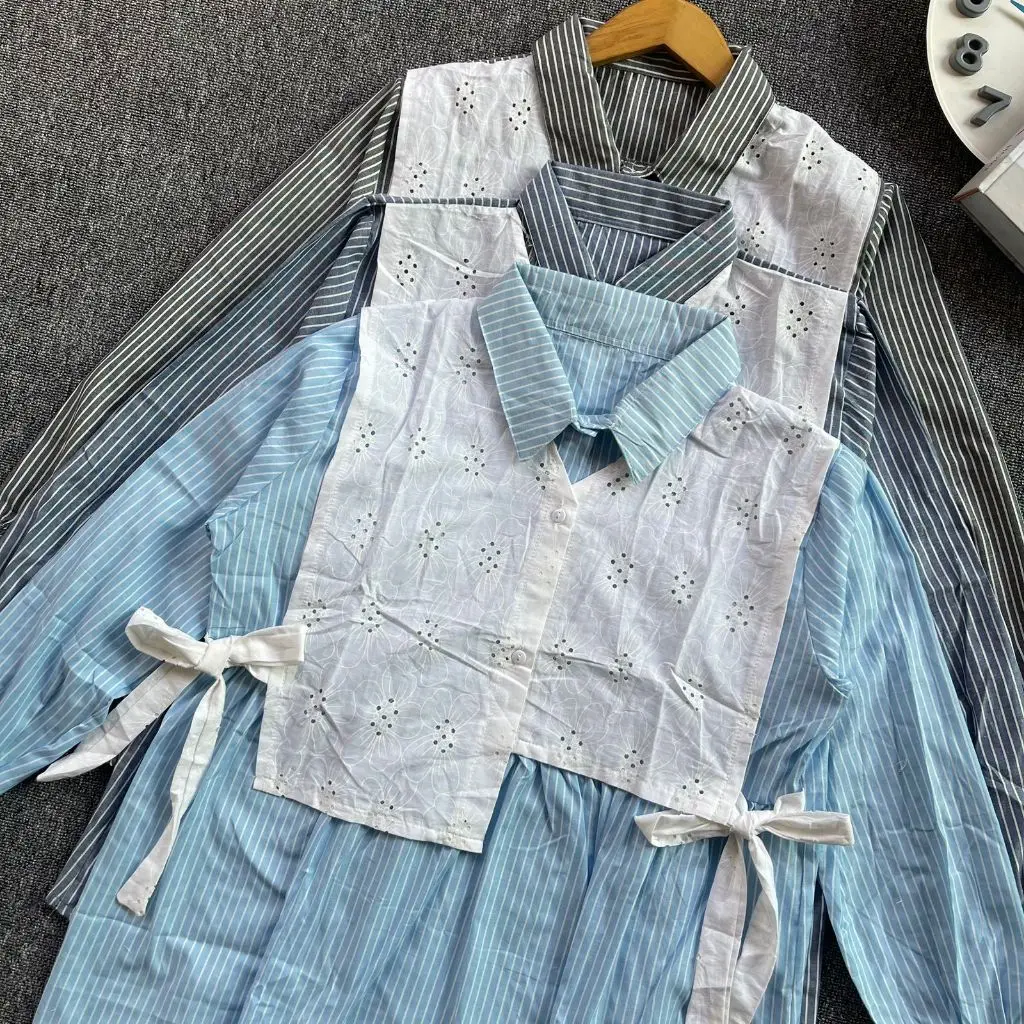 ARIN TOP I ARUMI BLOUSE I SONIA TOP I KEMEJA SALUR KOMBI KATBOL KATUN BORDIR Atasan Panjang Wanita