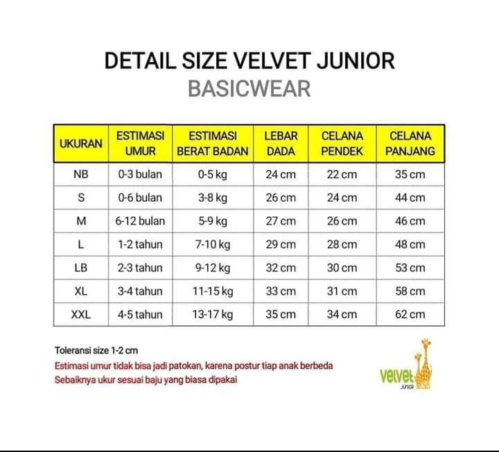 Product Introduction of 3 SETEL RIQUES SET PENDEK PANJANG VELVET JUNIOR DAN LIBBY BABY 0