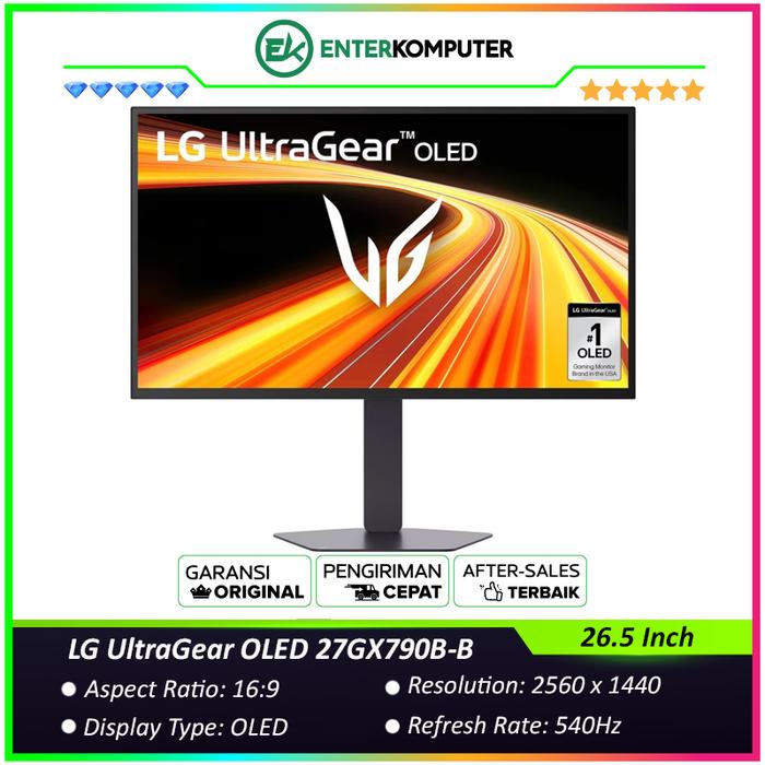 Promo LG UltraGear OLED 27GX790B-B 26.5 Inch QHD OLED 540Hz HDR500
