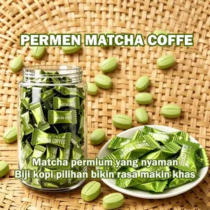 HALAL permen Matcha coffee candy Office snack biji kopi cemilan kantor Canned Kalengan