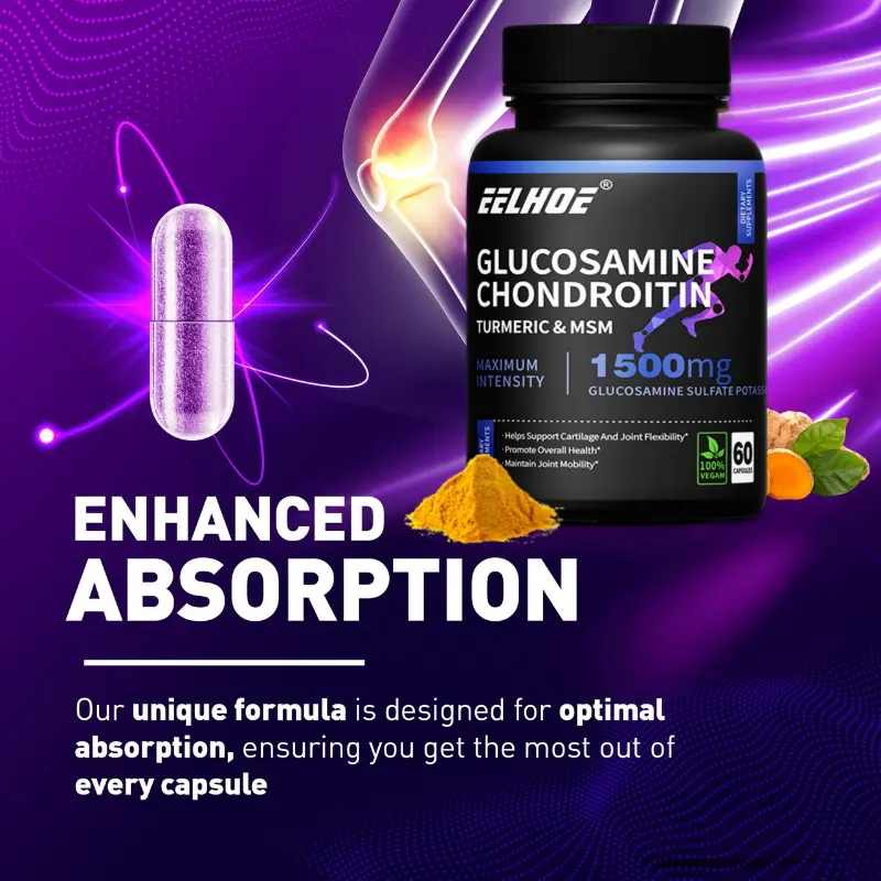 Glucosamine Chondroitin 1500 mg - Mendukung kesehatan tulang, anti penuaan dan mencegah osteoporosis 4